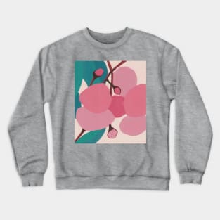 Musk Pink Gum Flowers by Australian Artist Leah Gay Crewneck Sweatshirt